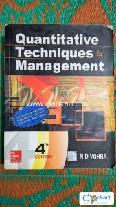 Quantitative Techniques In Management  Author(s) N.D. Vohra