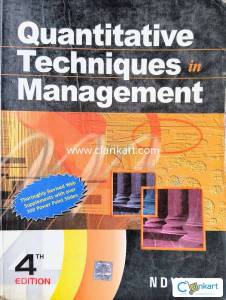 Quantitative Techniques in Management by N.D. Vohra