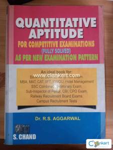 Quantitative aptitude R S Aggarwal S Chand publication