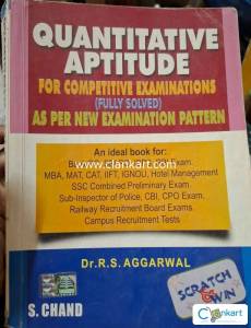Quantitative aptitude for competitive exams by Dr. R.S. Aggarwal