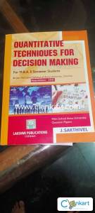 Quantitative techniques for decision making by lakshmi publica for MBA
