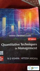 Quantitative techniques in management