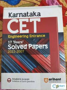 Question paper and solution books for kcet exam