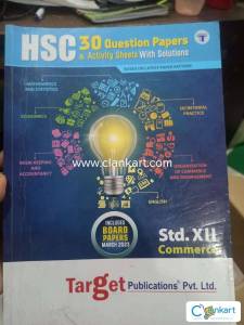 Question paper commerce 12 target publication