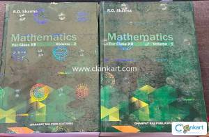 R.D SHARMA 12TH MATHS BOOK VOL1 & 2