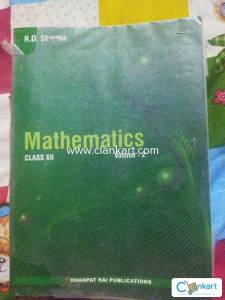 RD SHARMA CLASS 12 VOLUME 1 AND  2 MATHS
