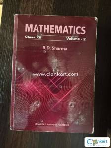 RD SHARMA CLASS 12 VOLUME 2