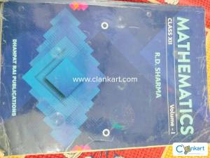 RD SHARMA CLASS 12 (VOLUME I,II,MCQ BOOK)