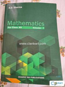 RD SHARMA, CLASS 12, VOL 1