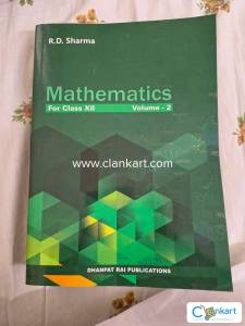 RD SHARMA, CLASS 12, VOL 2