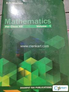 RD SHARMA FOR CLASS 12 VOLUME 1&2