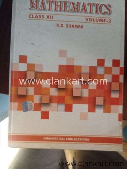 RD SHARMA MATHEMATICS CLASS 12 VOL 2