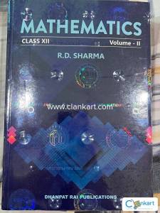 RD SHARMA MATHEMATICS VOL 2 CLASS 12