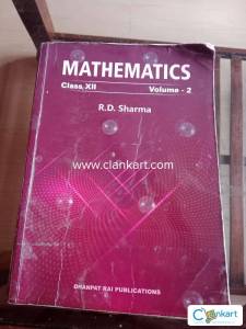 RD SHARMA MATHS Volume 1 and 2 CLASS 12