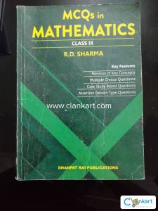 RD SHARMA WITH MCQ'S MATHS  FOR CLASS 9
