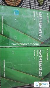 RD Sharma Class 11 Mathematics both parts I & II.