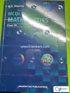 RD Sharma MCQ mathematics in NCERT class ninth Dhanpat Rai publication
