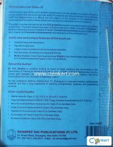 R.D. Sharma Mathemathics Class 9