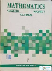 RD Sharma Mathematics Vol 1 for class 12