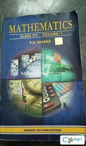 R.D. Sharma Mathematics for class 12th VOLUME -1