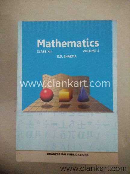 RD Sharma Maths Class 12th Vol 1 2 2018 Edition