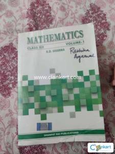 RD Sharma Maths Volume 1 class 12