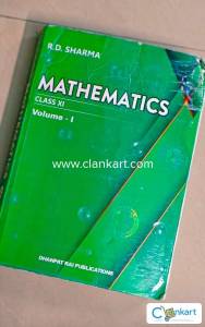 R.D. Sharma Maths Volume 2  for Class 11