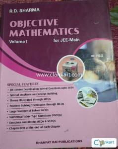 RD Sharma Objective Mathematics for jee main vol 1 and 2with solution