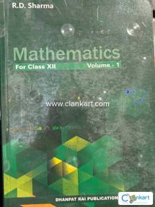 RD Sharma class 12( latest 2025, both volumes)