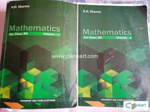 RD Sharma for class 12 both volumes