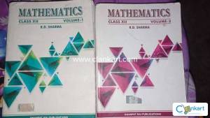RD Sharma mathematics vol.1and vol.2 for class 12th.