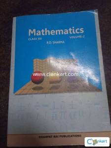 RD Sharma mathematics volume 2 class 12
