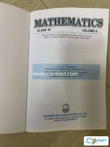 RD Sharma (maths), class 11th vol 1 and vol 2