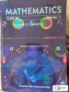 RD sharma Maths XIIth (vol 1+vol 2+ mcq)