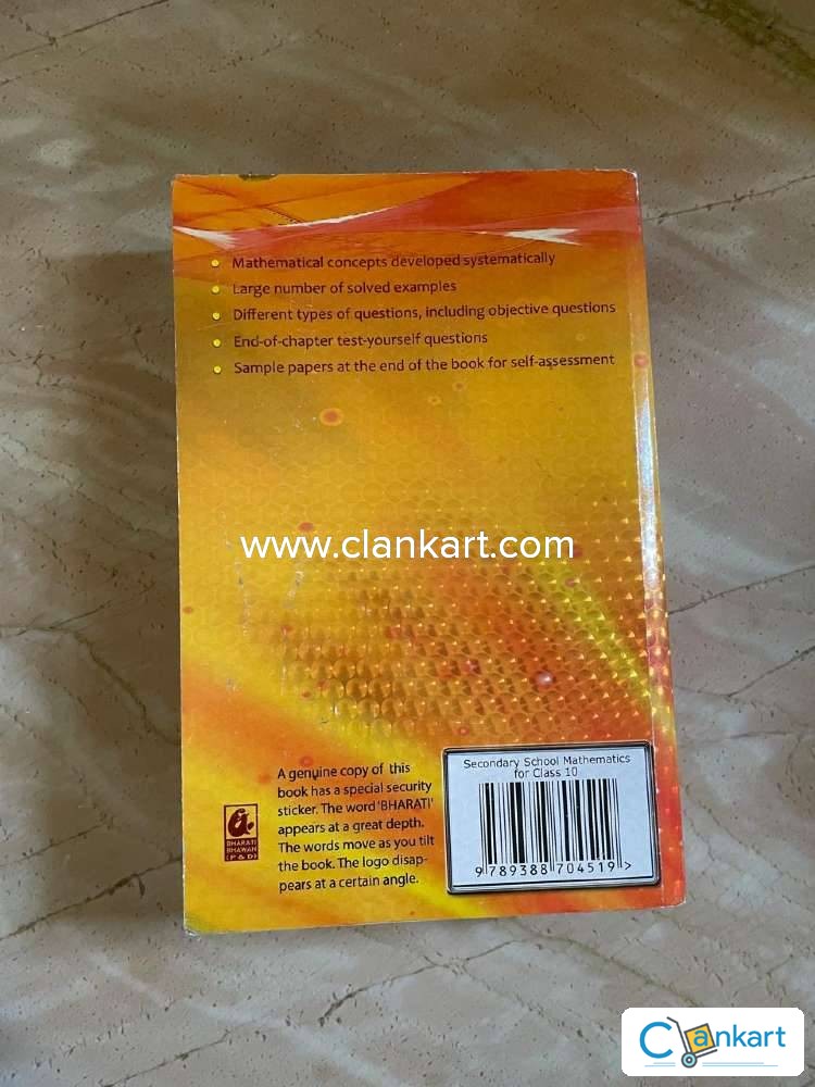Buy secondary school mathematics for class 10 book in excellent