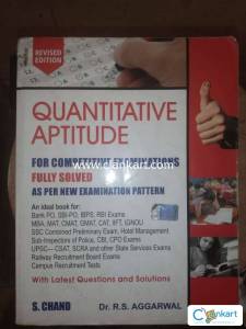 R s agarwal quantitave aptitude (latest edition) for upsc, ssc etc.
