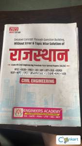 RajasthState All Civil Engineering Previous year Solved Papers (AE/JE)