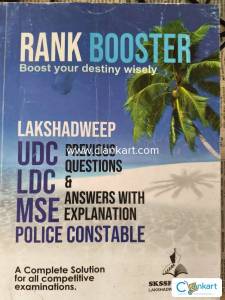 Rank booster lakshadweep UDC LDC MSE Police constable previous year