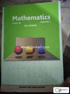 Rd Sharma class 12th book Vol 1 and Vol 2