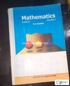 Rd Sharma volume 1 and volume 2 books for class 12