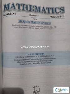 Rd sharma for class 12
