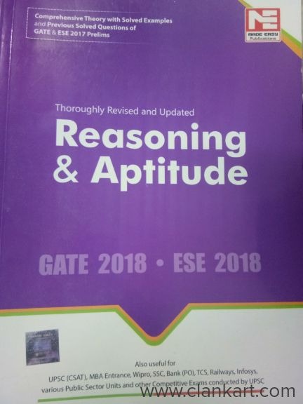 Reasoning and aptitude made easy for gate and ies