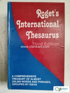 Rogets international thesaurus, third edition, no isbn no. mentioned