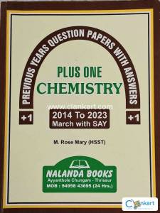SCERT plus one chemistry question bank