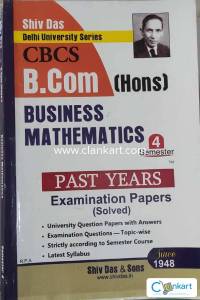 SHIV DAS BCOM(HONS) SEM-4 BUSINESS MATHEMATICS