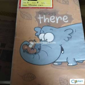 SINGIDI 2 TELUGU NOTEBOOK FOR CLASS 10 WITH GRAMMER AND WRITING TASKS