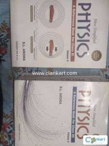 SL ARORA CLASS 11 + 12 SIMPLIFIED PHYSICS VOL-1 + VOL-2 + Lab manual