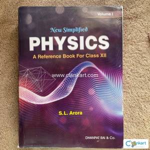 S.L. ARORA PHYSICS for Class XII Volume- I & II
