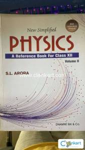S.L ARORA Physics for class 12th (both volume)