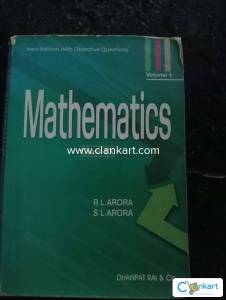 SL Arora Mathematics book volume 1 and volume 2 for class 9